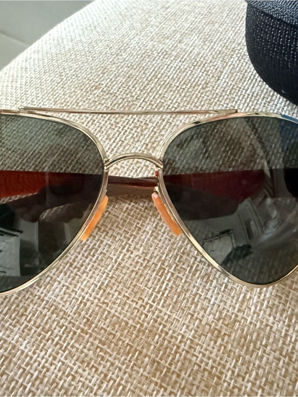Costa Del Mar Gold Aviator Sunglasses with Dark Lenses